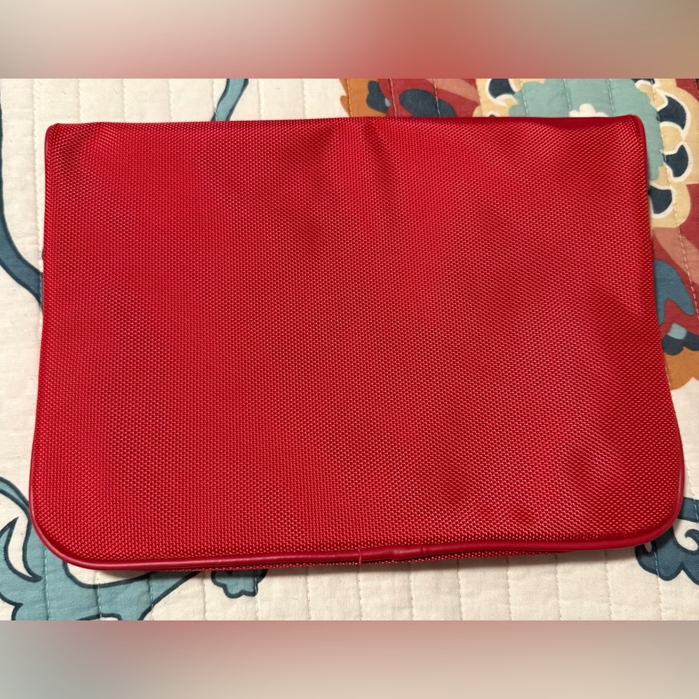 Prada Red Sport Travel Pouch/ Cosmetics Bag- Versatile Women's Accessory - Picture 2 of 3